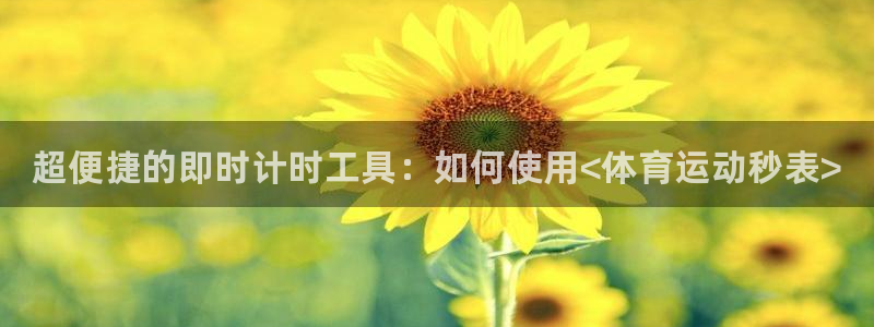 米兰体育官方正版app娱乐网站：超便捷的即时计时工具