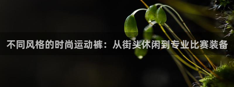 米兰体育官网下载：不同风格的时尚运动裤：从街头休闲到专业比赛
